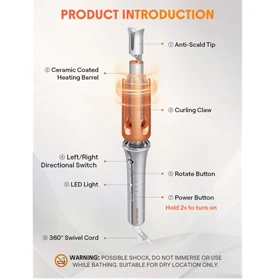 فر کننده مو چرخشی شیگلم سایز 32 میل