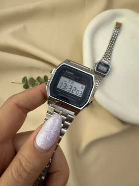 کاسیو نوستالژی نقره ای casio A159W
