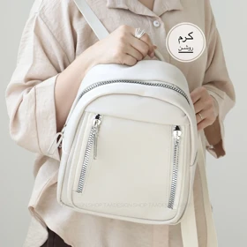 کوله پشتی دخترانه دانشگاهی مدل 7124168 (کرم روشن)