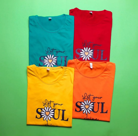 تیشرت گل soul کد 285