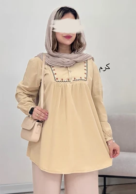 مانتو گلدوزی ماهلین