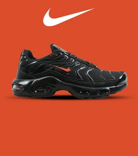 کفش کتانی مردانه و زنانه مشکی قرمز NIKE AirMax Plus TN Ultra مدل 6729