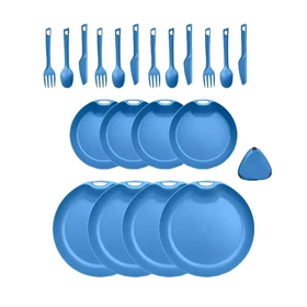 ست ظروف 4 نفره (21 تکه) LIFECAMP (آبی روشن)