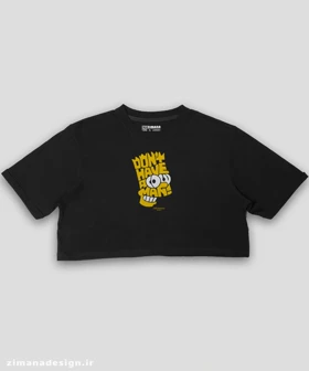 کراپ زنانه سیمپسون ها طرح Don't Have a Cow Graphic Tee