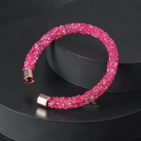 دستبند کریستالی Crystal Bracelet SRG01 (صورتی)