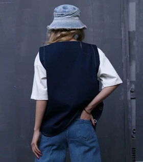 وست بغل دکمه Pinki 3318 در دو رنگ