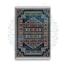 فرشینه از جنس پارچه هازان مخمل ترک طرح سنتی و مدرن برند دفه کد DAMG113