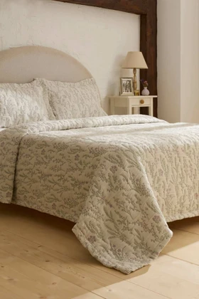 ست روتختی دو نفره Karaca Home مدل Klaris پلیاستر - سبز