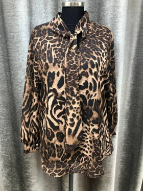 تونیک مجلسی پلنگی سایز بزرگ