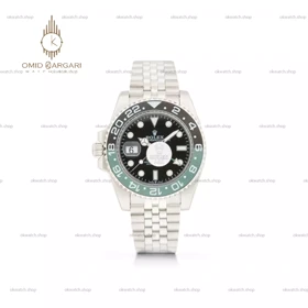 ساعت مچی رولکس جی ام تی مستر اتوماتیک بند سیلور صفحه مشکی Rolex Submariner