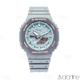 ساعت جی شاک GA2100 مردانه طوسی صفحه آبرنگی 105983