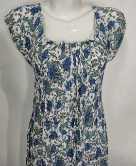 پیراهن زنانه بلند ساحلی وارداتی نخی