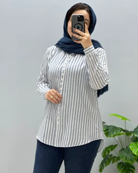 شومیز مانتویی لینن تینا
