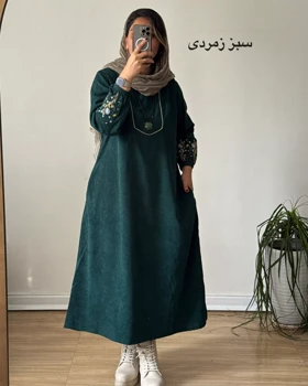 پیراهن مانتویی گندم