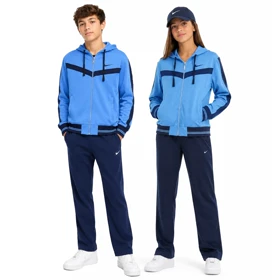 ست سویشرت و شلوار گرمکن بچگانه نایک مدل DS-Dri Fit-5E0534 آبی روشن