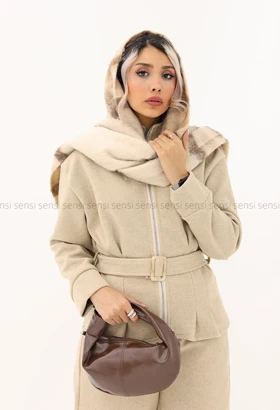 کت فوتر جلو زیپ پیله کد1004479