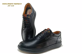 کفش طبی کلارک بندی مردانه چرم طبیعی si102