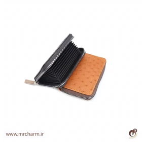 جاکارتی چرم شترمرغ زیپ‌دار mrc1211-14