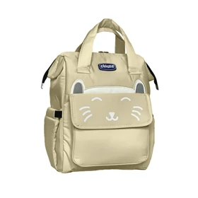 کوله پشتی لوازم کودک چیکو مدل گربه (کرم)