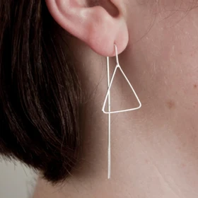 گوشواره نقره دلتون کد 0618