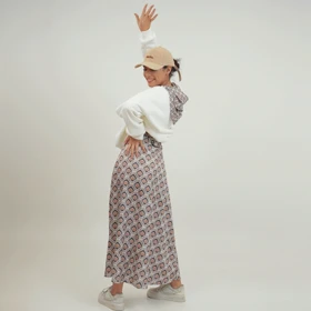 ست دورس و دامن اسکارف دار آهو