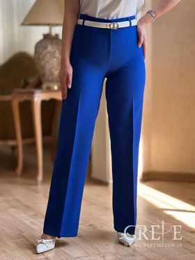 شلوار از بالا راسته کرپ قد 102