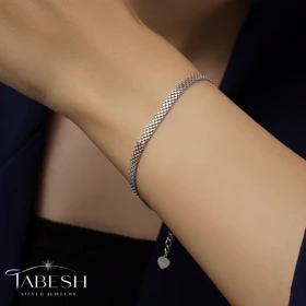 دستبند نقره بیزمارک کد 3112
