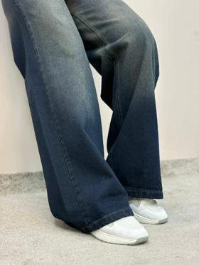 شلوار جین بگ آبی تیره تینت ام کی