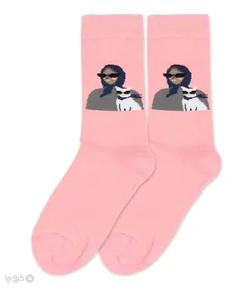 جوراب ساق‌دار Ropapa روپاپا طرح Lady Cat