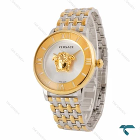 ساعت ورساچه La Medusa زنانه دورنگ طلایی Versace-6854-L