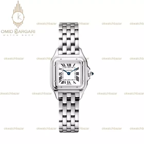 ساعت مچی کارتیه پنتر بند سیلور صفحه سفید Cartier Panthere