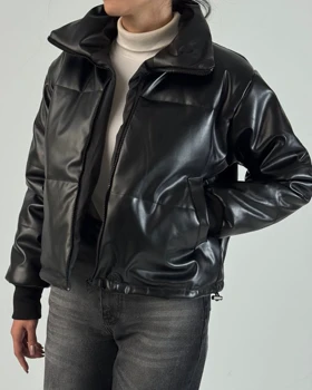 کاپشن چرم کد 130075