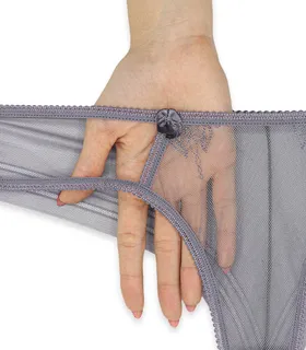 ست شورت و سوتین توری فنردار Barone بارون گلدوزی کد 345 مدل 067 خاکستری