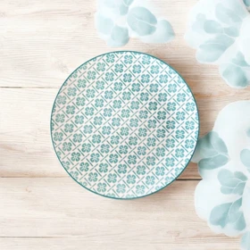 بشقاب برنج خوری رنگی طرح دار دنی هوم / BA50