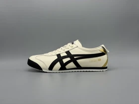 کتانی اونیتسوکا تایگر مکزیکو 66 کرم مشکی طلایی /Asics Onitsuka Tiger Mexico66