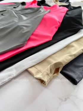کراپ ورزشی آستین بلند فینگر دار پشت‌باز