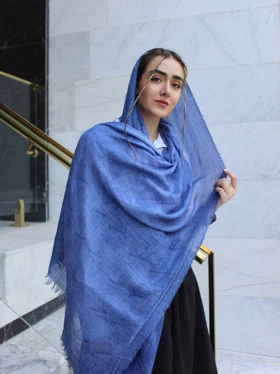 شال لینن طرحدار شاین 20633