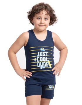 ست زیر پوش رکابی پادار پسرانه cap سیلکا