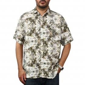 پیراهن آستین کوتاه کنفی مردانه برند مد مدل 14211112