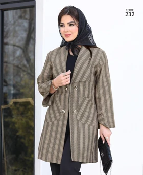 مانتو کتی شانل درجه یک (سایز بزرگ دارد)