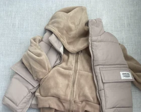 سه تیکه سویشرت و شلوار با پافر