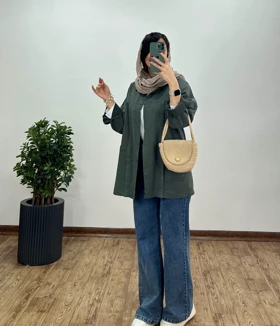 مانتو کتان کاغذی امیلیا