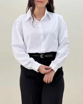 شومیزسفید (نور)کرپ