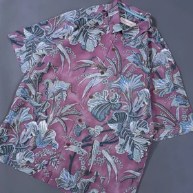 پیراهن وینتیج هاوایی ابریشمی اورجینال برند TOMMY BAHAMA امریکا
