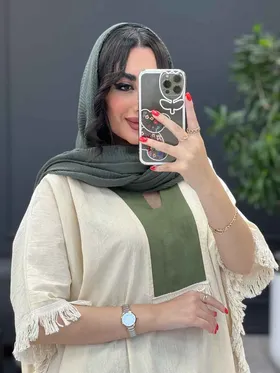 ست مانتو و شلوار پانچ بغل ریش