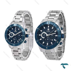 ساعت ست زنانه و مردانه کوبل CB6298 سیلور سرمه ای Cobel-6907-S