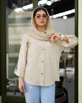 شومیز پیراهنی آستین پاکتی مدل سوین کد 2858