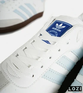 کفش کتانی مردانه و زنانه سفید آبی قهوه ای ADIDAS Samba