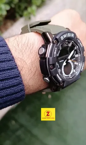 ساعت مردانه اسپرت SWISIR طرح جی شاک
