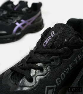 کفش کتانی مردانه مشکی هولوگرامی ASICS GORETEX